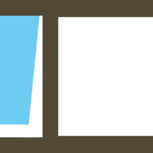 Aluminium Window 1.8 × 0.6 m Bronze modern finish