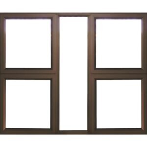 Aluminium Window 1.8 x 1.5 Bronze modern finish