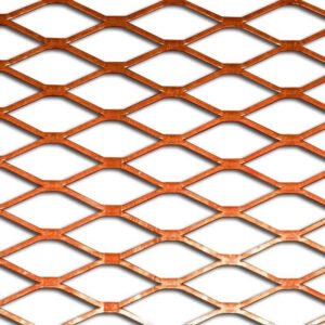 10.5X25mm Diamond Copper Metal Mesh 0.5mm Thickness Emf Shielding Expanded Copper