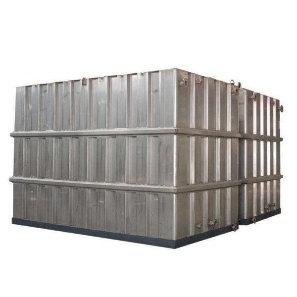 1000L Modular Steel Tank Square Rectangular Corrugated Pressed Panel Stainless Steel 1000L Modular Steel Tank Square Rectangular Corrugated Pressed Panel Stainless Steel