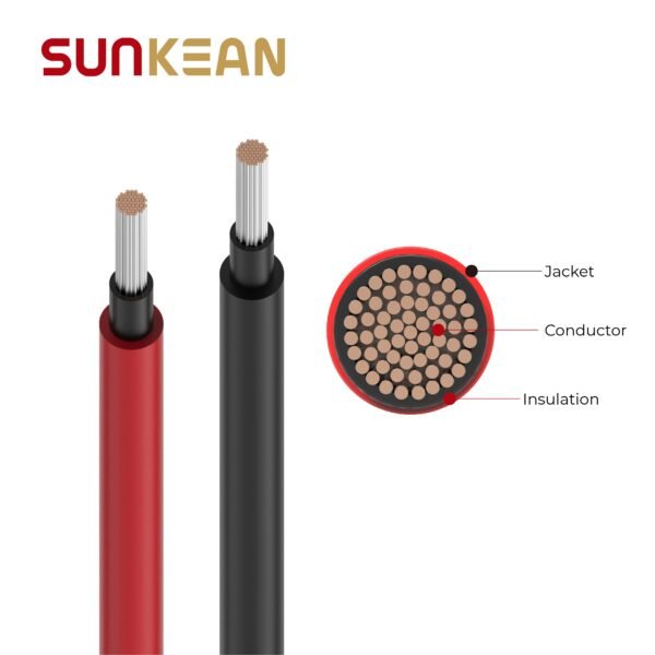 10AWG 8AWG 6AWG PV Wire Xlpo Copper Aluminum Electric Electrical Solar Wire for Solar Power Cable System