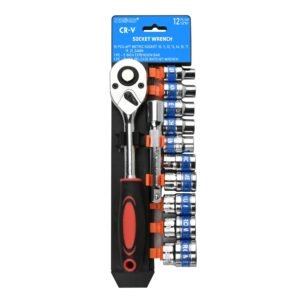 12 PC 1/2 Dr Quality Socket Wrench Set