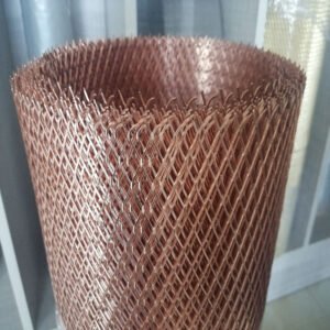 1X1m Sheet 5*10mm 3*6mm 6*12mm 99.96% Pure Copper Expanded Metal Mesh Roll