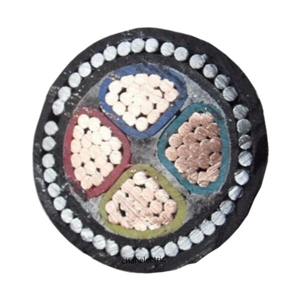 3.5g 150mm2 XLPE Insulated PVC Jacket Armored Yjv Nyy Aluminum Electric Power Cable