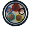 3.5g 150mm2 XLPE Insulated PVC Jacket Armored Yjv Nyy Aluminum Electric Power Cable