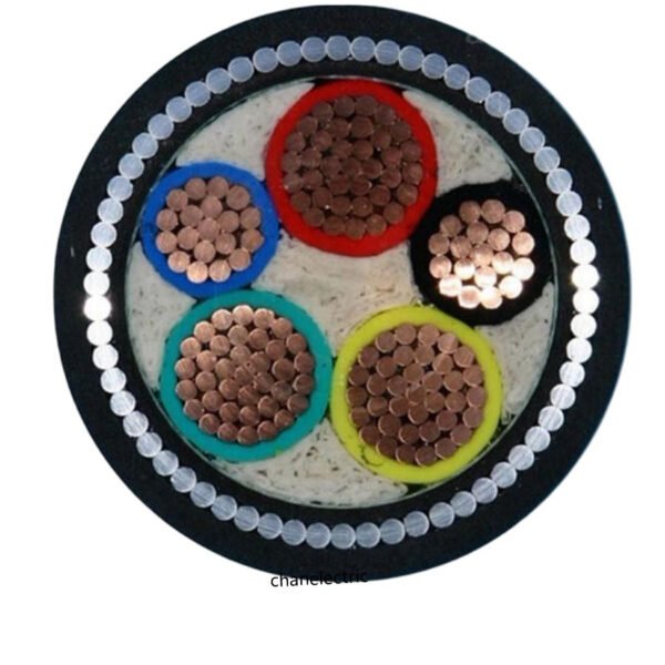 3.5g 150mm2 XLPE Insulated PVC Jacket Armored Yjv Nyy Aluminum Electric Power Cable
