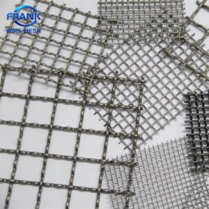 304 316 Stainless Steel Crimped Wire Mesh Sieving Gravel Mine Screen
