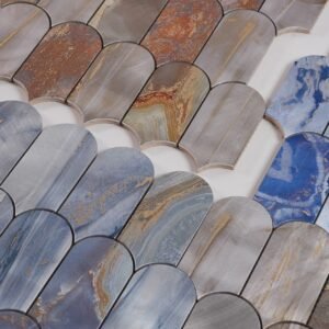 3D Printing Various Graphic Picket Metal Aluminum Inkjet Mosaic Tile for Kitchen Backsplash