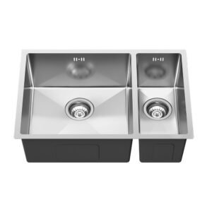 650 X 440mm 1.0mm Bowl Stainless Steel Kitchen Sink with Drainer Waste