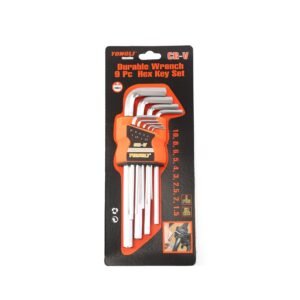 9PCS Middle Long Flat Point Hex Key Wrench Set