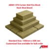 ABM® CFS 1200X600mm 64kg/m³ Rock Wool Board A1 Fireproof Thermal Insulation Curtain Wall Fire Block Lana De Roca Rock Wool Board ABM® CFS 1200X600mm 64kg/m³ Rock Wool Board A1 Fireproof Thermal Insulation Curtain Wall Fire Block Lana De Roca Rock Wool Board