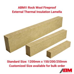 Abm® Frl 120kg/M³ High Density Thermal Insulation Rock Wool Lamella with Non-Combustible A1 Rating Abm® Frl 120kg/M³ High Density Thermal Insulation Rock Wool Lamella with Non-Combustible A1 Rating