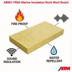 Abm® Marine A30/A60 Multifunctional Acoustic/Fireproof Lana De Roca Rock Wool Board