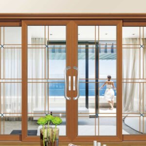 Ace Customize House Door Double Tempered Glass Aluminium Sliding Door for Villa New Home