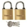 Anvilock 32mm Brass Padlock 2 Pack â€” Builders Store SA