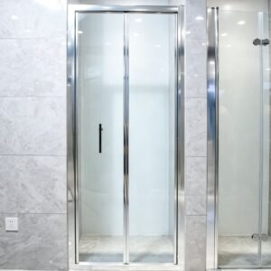 Bathroom Corner Rectangle Folding Shower Door Glass Shower Enclosure