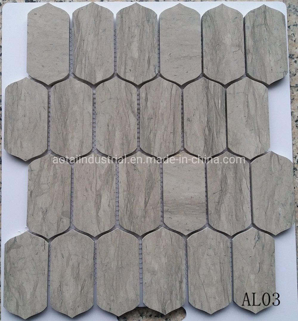 Bathroom Floor Decorative Flooring Tile Gray Marble Mosaic