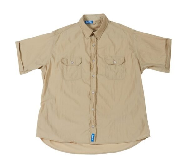 Beck Taslon Short Sleeve Shirt Stone L â€” Builders Store SA