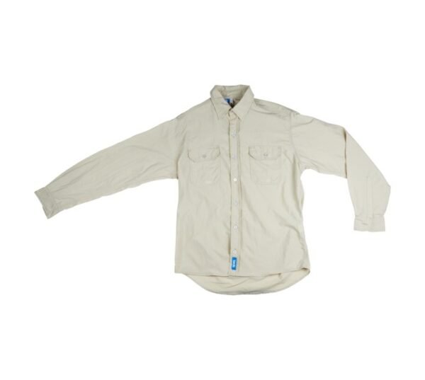 Beck Taslon Short Sleeve Shirt Stone M â€” Builders Store SA