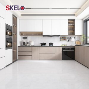 Best Price 400X800mm Skelo Slip-Resistant Glazed Glossy Ceramic Marble Porcelain Floor & Wall Tile for Kitchen