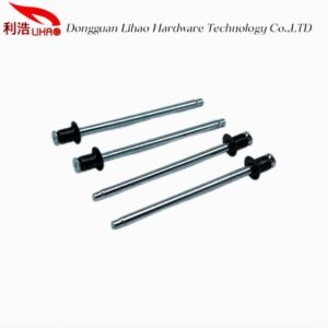 Black Zinc-Plated Carbon-Steel Flat Head Double Countersunk Head Pull-Thru PT Blind Rivet Black Zinc-Plated Carbon-Steel Flat Head Double Countersunk Head Pull-Thru PT Blind Rivet