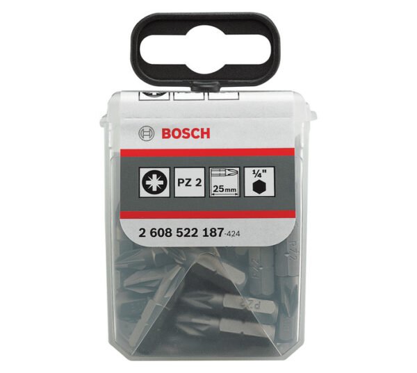 Bosch 25 Oiece Tic Tac Box Screwdriver Bit â€” Builders Store SA