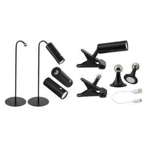 Bright Star 4in1 Rechargeable Desk Lamp Black 3 W â€” Builders Store SA