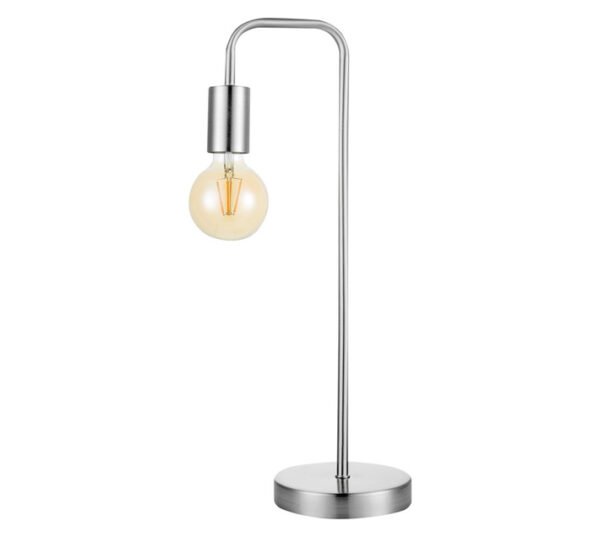 Bright Star Lighting Metal Table Lamp Satin Chrome 60 W â€” Builders Store SA