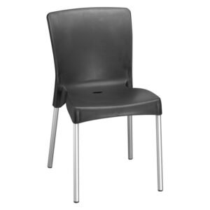 Buddi Cafe Plastic Chair Black â€” Builders Store SA