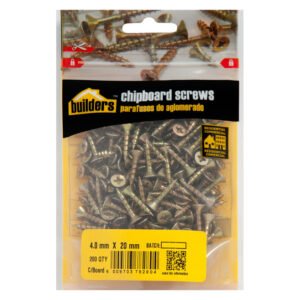 Builders 200 x Chipboard Screws 4 x 20 mm â€” Builders Store SA