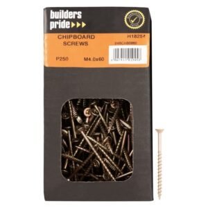 Builders 250 x M40 Small Chipboard Screws 60 mm Builders 250 x M40 Small Chipboard Screws 60 mm — Builders Store SA