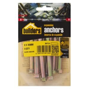 Builders 8 x Sleeve Anchors 8 x 85 mm Builders 8 x Sleeve Anchors 8 x 85 mm — Builders Store SA