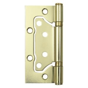 Builders Flush Hinge Brass Plated 100 mm Builders Flush Hinge Brass Plated 100 mm — Builders Store SA