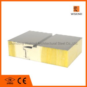 Building Material High-Density Rockwool Insulated Metal Panel for Roof/Wall Cladding System Building Material High-Density Rockwool Insulated Metal Panel for Roof/Wall Cladding System