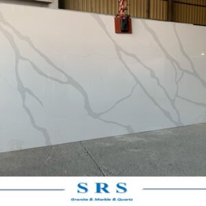 Calacatta White Artificial Quartz Slab for Countertop Top Flooring Indoor Decoration
