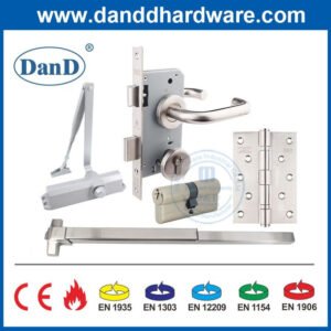 CE BS En1634 Fire-Proof Front Outside Door Hinge Lock Handle Closer Hardware Accessory