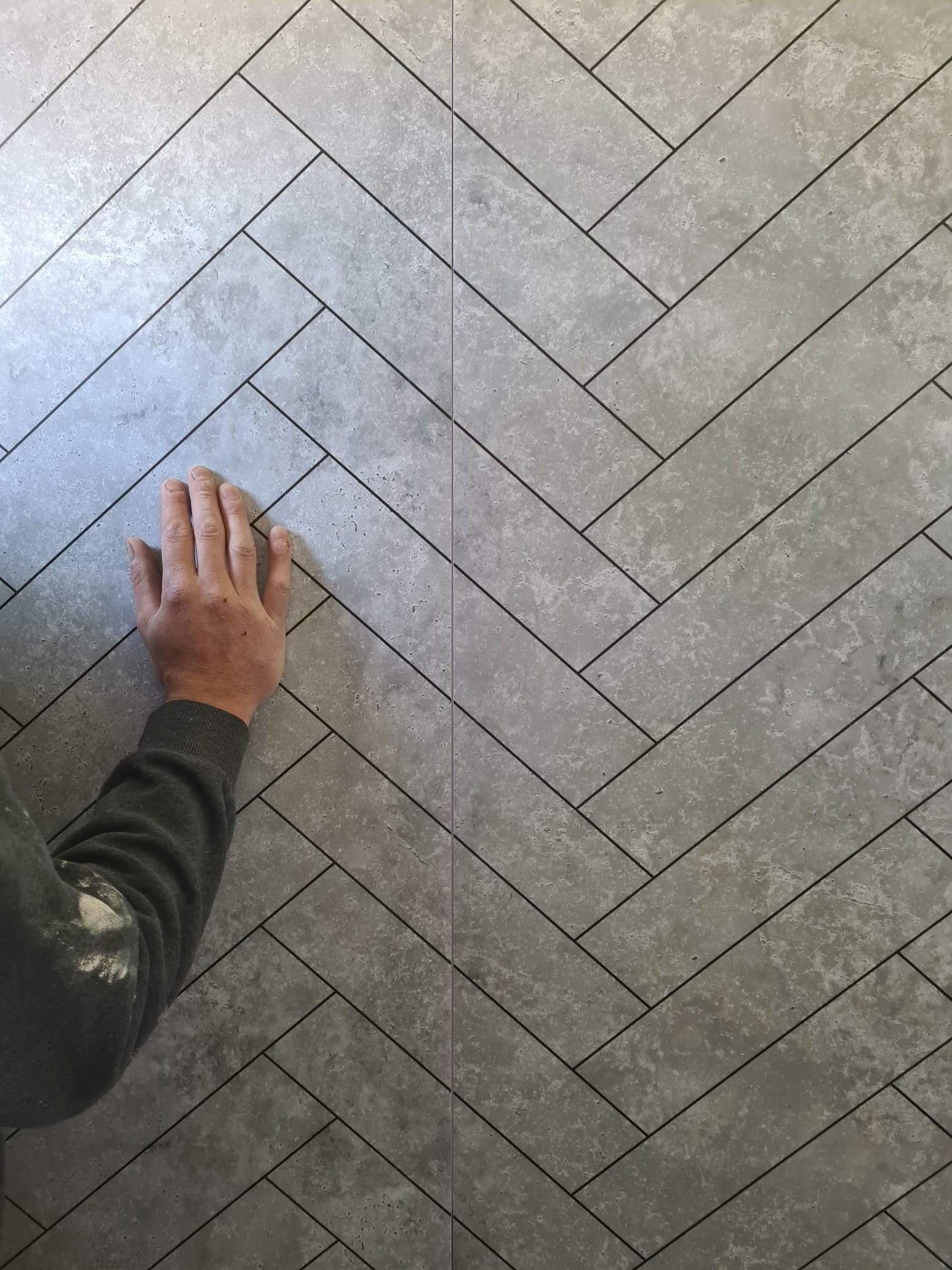 Cheveron Tiles 1m 1.2m Width PVC Wet Wall Bathroom Shower Pa