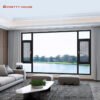 China Factory Aluminum Double Tempered Glass Casement Window with Fly Screen China Factory Aluminum Double Tempered Glass Casement Window with Fly Screen