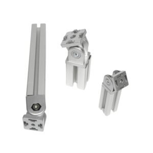 2022 Hot Sales Good Quality Shaoxing 40 Aluminum Casting Pivot Joint Machining for 4040 Series Industrial Profile in Silver White
