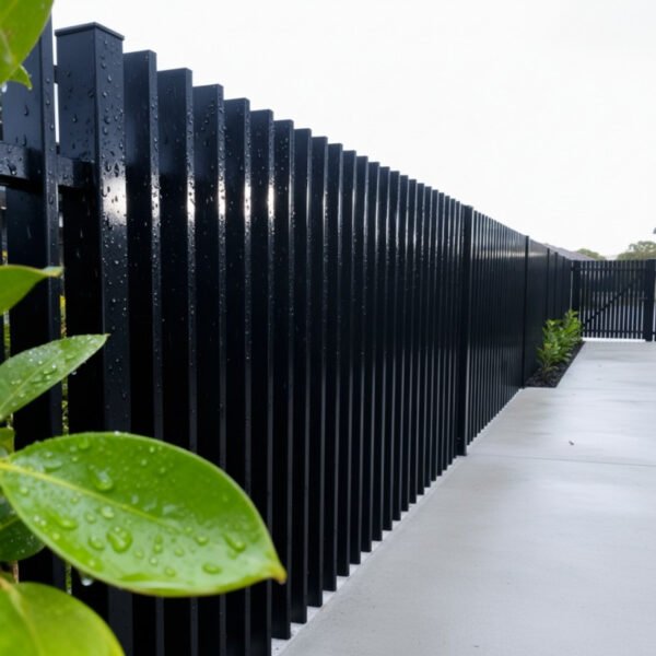 Clean Line Aluminum Fence Panels for City Villa Backyard Garden Fence