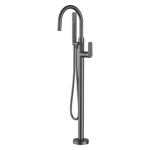 Cobra Seine Freestanding Bath Mixer Tap Gun Grey â€” Builders Store SA