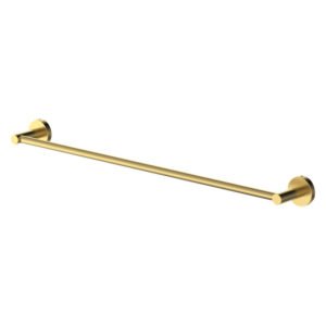 Cobra Seine Single Towel Rail Brushed Gold 650 mm â€” Builders Store SA