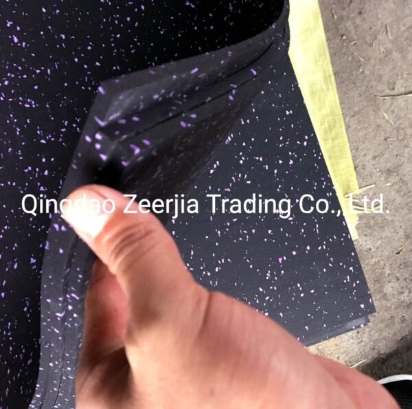Colorful EPDM Interlocking Rubber Gym Floor for Sports Machines Areas