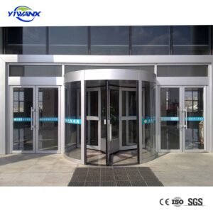 Commercial Two Wings Automatic Revolving Door for Hotel and Office Building Commercial Two Wings Automatic Revolving Door for Hotel and Office Building