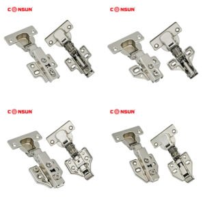 Consun Hardware Fittings Accessories Hings Seft Closing Auto Hinges 3D Two Way Soft Close Hinge for 26mm Thick Side Panel Door Consun Hardware Fittings Accessories Hings Seft Closing Auto Hinges 3D Two Way Soft Close Hinge for 26mm Thick Side Panel Door