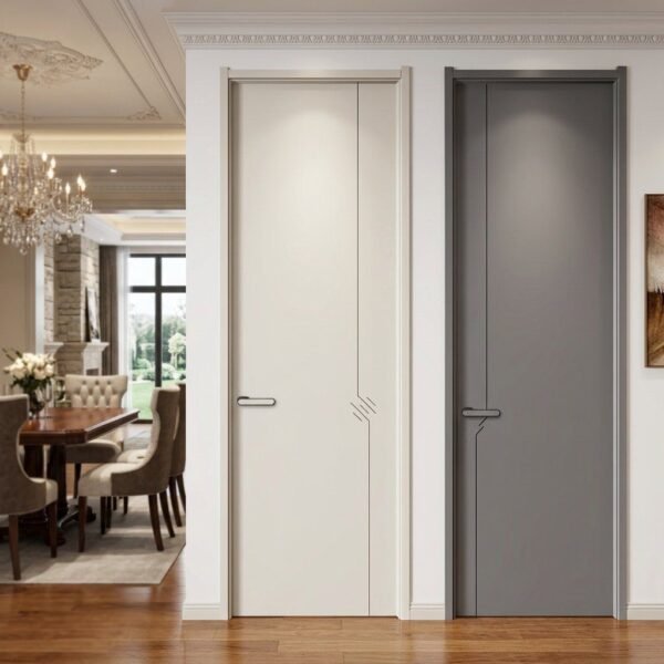 Contemporary Flush Panel Waterproof Factory Direct WPC Composite Interior Door