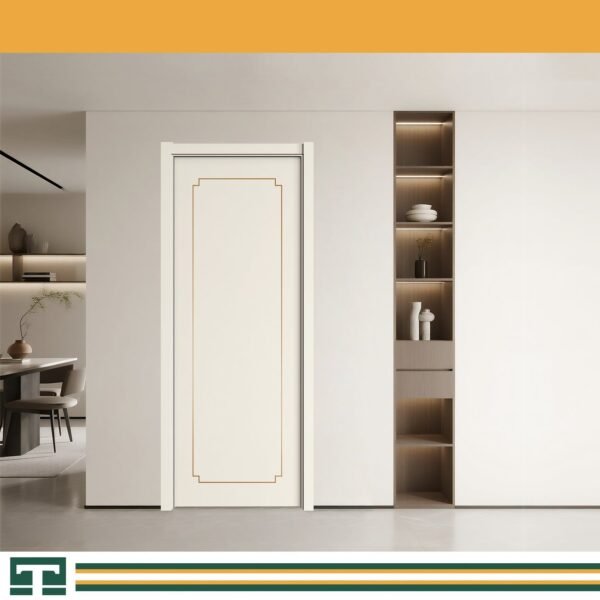 Contemporary Solid Wood Interior Door for Modern Homes