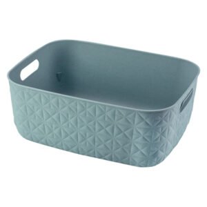 Curver by Keter Softex 125L Medium Storage Basket Teal Geom â€” Builders Store SA