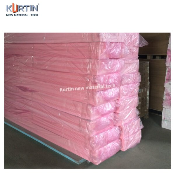 Custom Pink Color XPS Polystyrene Insulation Board in Bulk Production