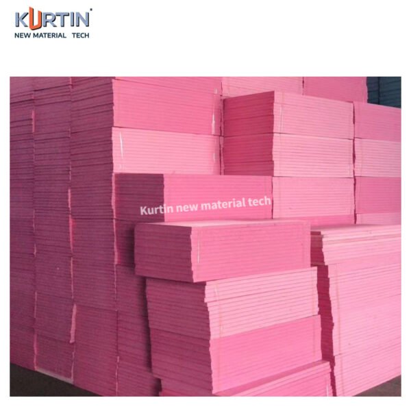 Custom Pink Color XPS Polystyrene Insulation Board in Bulk Production